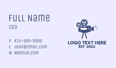 Winter Film Cinematography Business Card