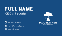 Cloud Broom Cleaning  Business Card Image Preview