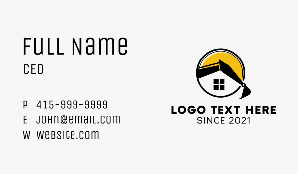 Contractor Home Builder  Business Card Design Image Preview
