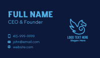 Blue Pegasus Horse Business Card Design