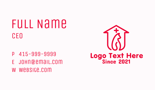 Cat Animal Shelter Business Card Design Image Preview