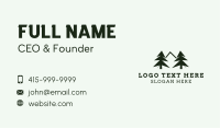 Pine Tree Mountain Nature Business Card Image Preview