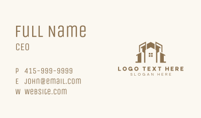 Property Real Estate Building Business Card Image Preview