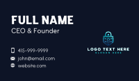 Security Lock Technology Business Card Design