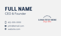 Generic Rustic Type Business Card Image Preview
