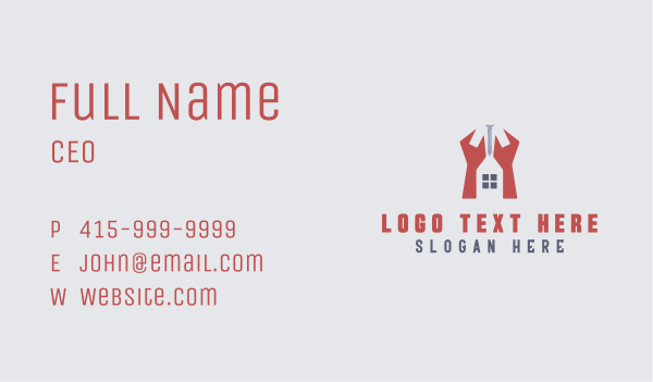 Home Improvement Repair Business Card Design Image Preview