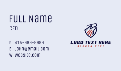 Eagle Shield Military Business Card Image Preview