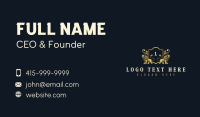 Luxury Lion Crest Business Card Preview