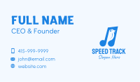 Blue Musical Song Bird Business Card Image Preview