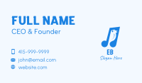 Blue Musical Song Bird Business Card Image Preview