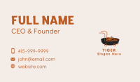 Noodle Food Delivery Business Card Image Preview
