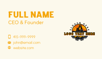 Excavator Industrial Equipment Business Card Design