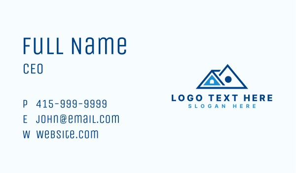 House Roofing Construction Business Card Design Image Preview