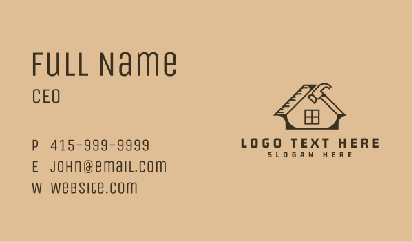 Home Builder Contractor Business Card Design Image Preview