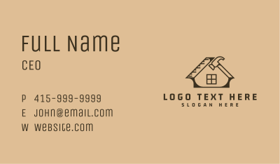 Home Builder Contractor Business Card Image Preview