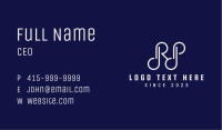 Marketing R & P Monogram Business Card Image Preview