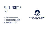 Afro Man Moustache Business Card Image Preview