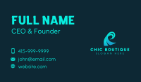 Water Wave Ocean Business Card Image Preview