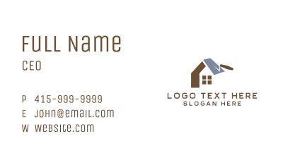 House Trowel Renovation Business Card Image Preview
