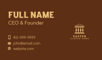 Parthenon Tourism Structure   Business Card Image Preview
