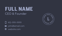 Circle Grunge Company Business Card Image Preview