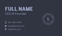 Circle Grunge Company Business Card Preview