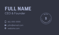 Circle Grunge Company Business Card Image Preview