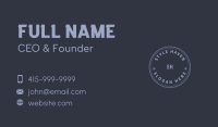 Circle Grunge Company Business Card Image Preview