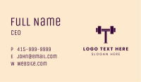 Barbell Fitness Fitness Business Card Image Preview