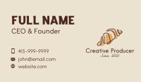 French Croissant Bread Business Card Image Preview