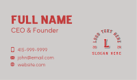 Bold Sporty Lettermark Business Card Design