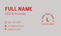 Bold Sporty Lettermark Business Card Image Preview