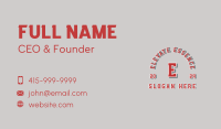 Bold Sporty Lettermark Business Card Design