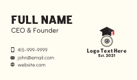 Webcam Graduation Cap Business Card Design