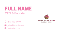 Cherry Cupcake Sweets Business Card Design