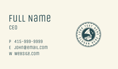 Gramophone Classic Music Business Card Image Preview