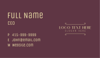 Elegant Border Wordmark Business Card Image Preview