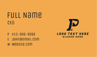 Lumberjack Axe Letter P Business Card Image Preview