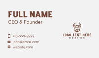 Horns Viking Warrior  Business Card Image Preview
