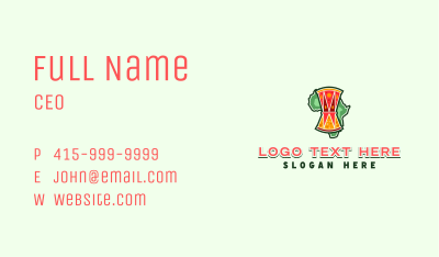 Africa Talking Drum Business Card Image Preview
