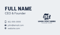 Hipster Smoking Pipe Business Card Design