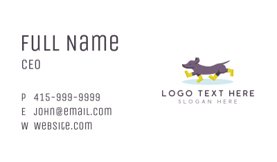 Pet Shoes Boots Business Card Image Preview