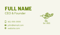 Green Bird Leaves Business Card Image Preview