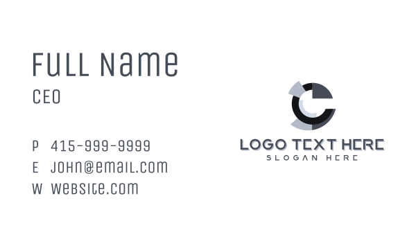 Digital Software Letter C Business Card Design Image Preview