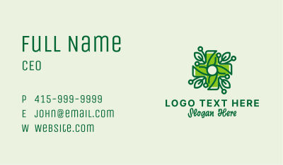 Nature Vine Cross  Business Card Image Preview