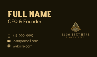 Premium Finance Pyramid Business Card Preview