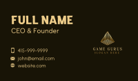 Premium Finance Pyramid Business Card Design