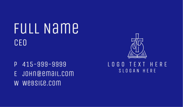 Bible Christian Fellowship Business Card Design Image Preview