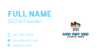 Children Jogging Exercise Business Card Preview