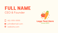 Tomato Carrot Grocery Business Card Preview